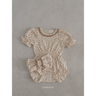 Bộ cộc tay suit liền thân Bella của Peekaboo Hàn Quốc