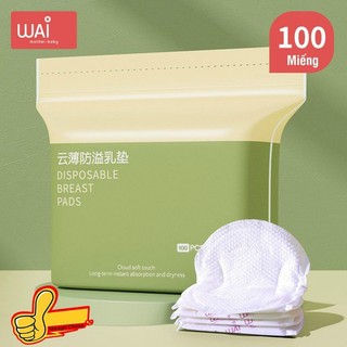 Miếng lót thấm sữa Wai cho mẹ 100 miếng