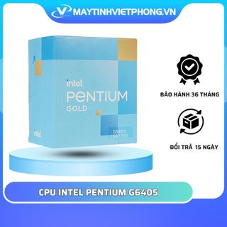 CPU INTEL PENTIUM GOLD G6405 (4.1GHZ, 2 NHÂN 4 LUỒNG, 4MB CACHE, 58W) 