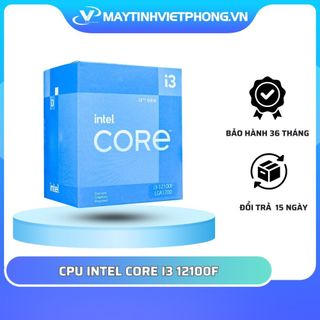 CPU INTEL CORE I3-12100F (3.3GHZ TURBO UP TO 4.3GHZ, 4 NHÂN 8 LUỒNG, 12MB CACHE, 58W) 