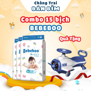  Tã Bỉm Bebeboo Nhật Bản size NB80/S70/M60/XL46 chống tràn, chống hăm, siêu mềm mỏng mịn cho bé