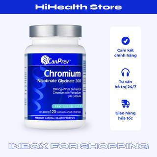 CanPrev Chromium Nicotinate Glycinate 200 Hỗ trợ bệnh nhân tiểu đường ,cải thiện sức khỏe,Tư vấn miễn phí 