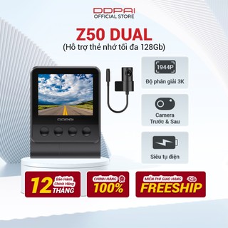  Camera Hành Trình Ô Tô DDPai Z50 Độ Phân Giải 4K Siêu Nét Tích Hợp GPS - Bảo Hành Chính Hãng 12 tháng