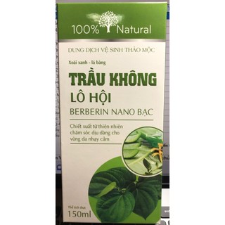 Dung dịch vệ sinh thảo mộc trầu không lô hội nano bạc 150ml