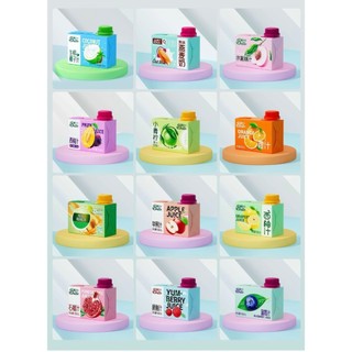 Nước trái cây không đường thùng mix 6 vị 24 hộp 100ml, hương vị tự nhiên đồ ăn vặt Cô Nương Béo