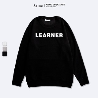Áo nỉ thun dài tay nam LEARNER ATINO vải thun cao cấp chuẩn form AN0502