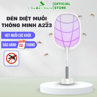 Vợt muỗi thông minh tự động kiêm đèn bắt muỗi a223 sạc tích điện, vợt bắt muỗi thông minh pin sạc 2in1 cao cấp hot 2024