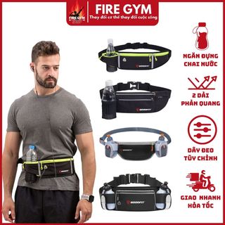 Túi chạy bộ đạp xe, Túi thể thao đeo hông đeo bụng chạy bộ, Đai thể thao đạp xe chống nước có phản quang nam nữ GOODFIT