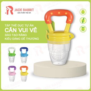 Túi chống hóc cho bé, núm nhai dụng cụ ăn dặm túi nhai chống hóc silicon cho bé ăn hoa quả, túi tập ăn 40-42