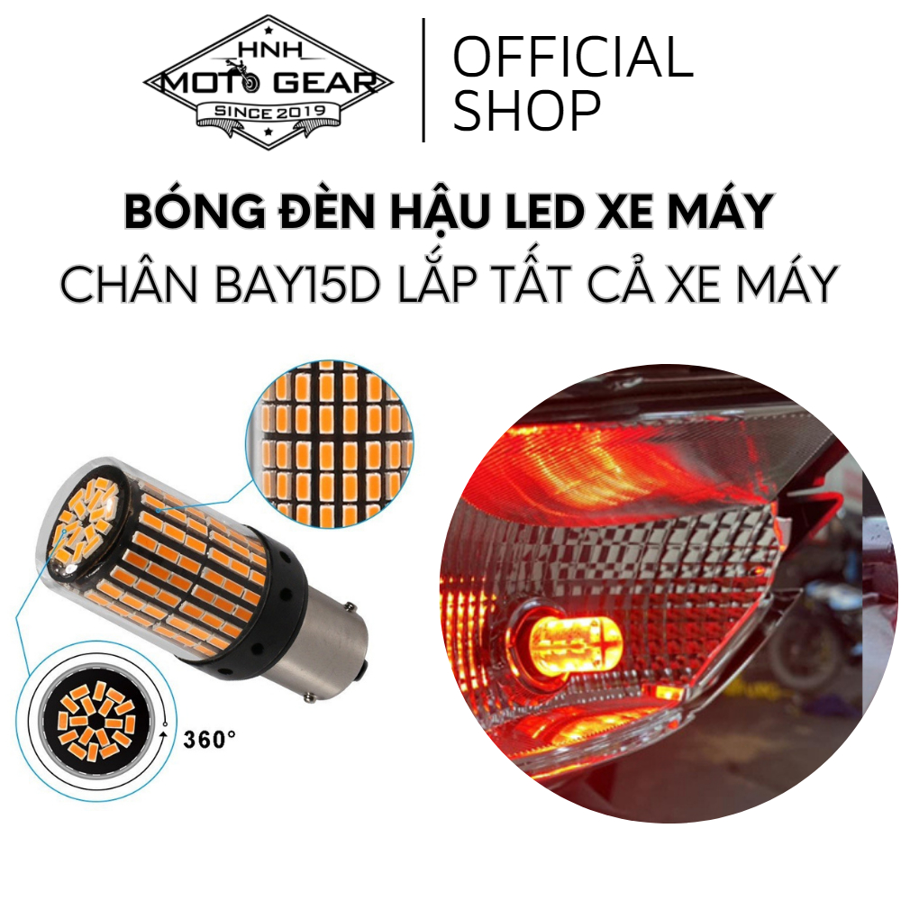Bóng Đèn Hậu Led Xe Máy Chân Bay15d Lắp Tất Cả Xe Máy