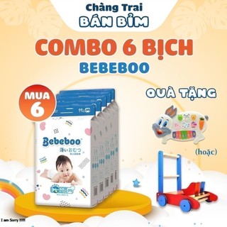  Tã Bỉm Dán Bebeboo Nhật Bản size NB80/S70/M60/L50 siêu mềm mỏng, thấm hút 1200ml, chống tràn