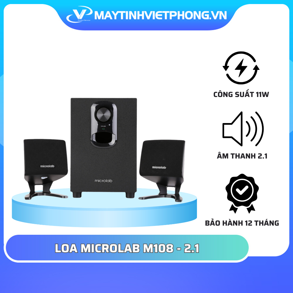[FULL VAT] Loa Máy Tính Microlab M108 - 2.1 [ HÀNG FULL VAT ]