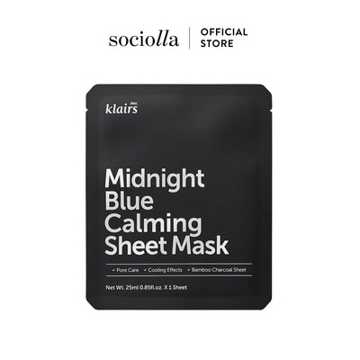 Mặt Nạ Giấy Cấp Ẩm & Làm Dịu Da Dear Klairs Midnight Blue Calming 25 ml