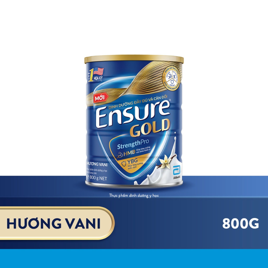 Sữa bột Abbott Ensure Gold hương vani 800g