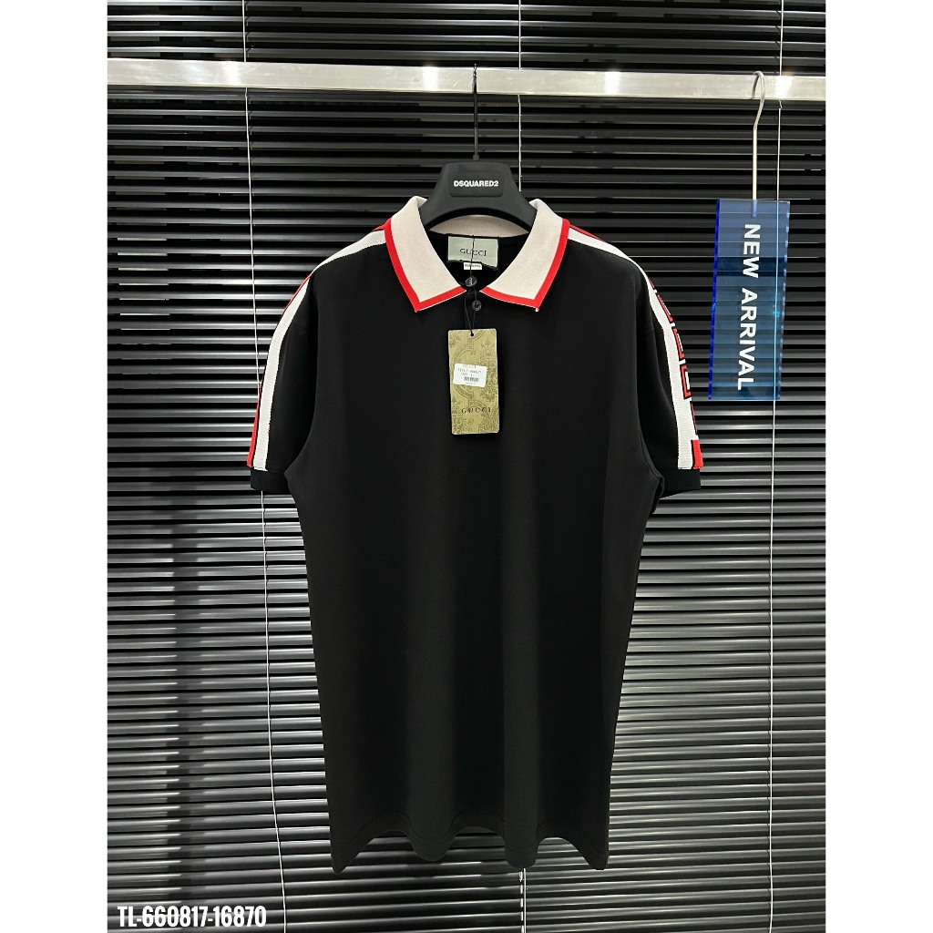 🔥Hot🔥Áo polo Gucci thêu vai thiết kế hot trend Nam nữ New 2024