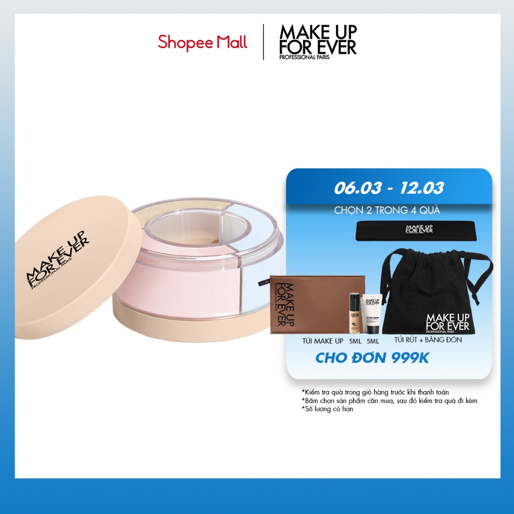 Phấn Phủ Đa Năng 3 Trong 1 HD Skin Twist & Light 8.5G Make Up For Ever - Nhập khẩu độc quyền từ Pháp