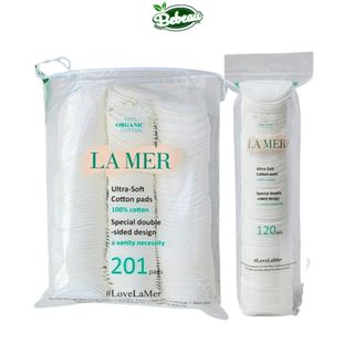 Bông tẩy trang Lamer Cotton Organic loại 120/201 miếng dai mềm không kích ứng - Bebeaumall