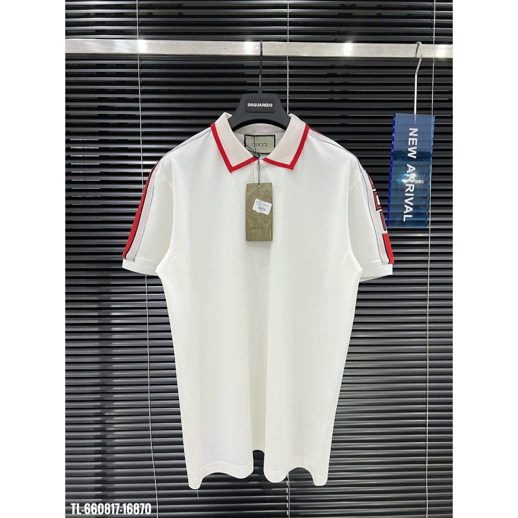 🔥Hot🔥Áo polo Gucci thêu vai thiết kế hot trend Nam nữ New 2024