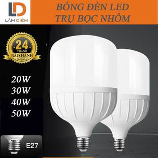 BÓNG ĐÈN LED BULB TRỤ NHỰA BỌC NHÔM TIẾT KIỆM ĐIỆN SIÊU SÁNG LH 30W[ HÀNG TỐT ]