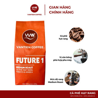 Cà phê hạt rang Vantien Coffee Future 1 cấp độ rang vừa, phù hợp pha phin, pha máy, cold brew 500g