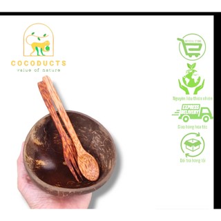 Chén gáo dừa mun thủ công loại 1