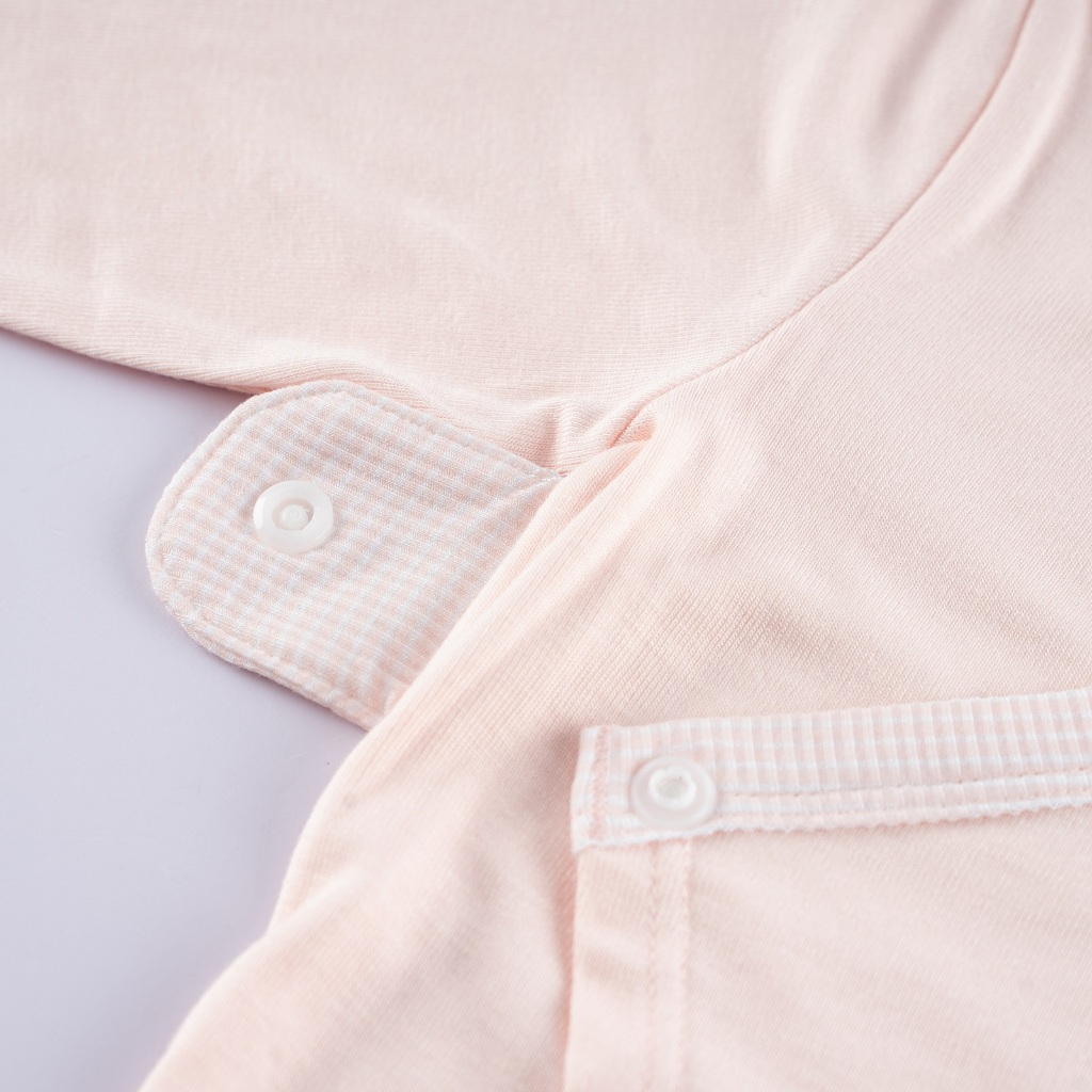 Bộ dài tay cài chéo cho bé sơ sinh chất vải thoải mái, co giãn  - Siro BSR110802 | Quần áo BU Baby chính hãng