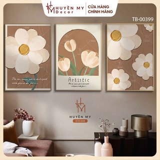 Bộ 3 Tranh Treo Tường Canvas, Nhiều Mẫu Hiện Đại, Trang Trí Phòng Khách, Phòng Ngủ, Spa, Tiệm Nails - Huyền My Decor