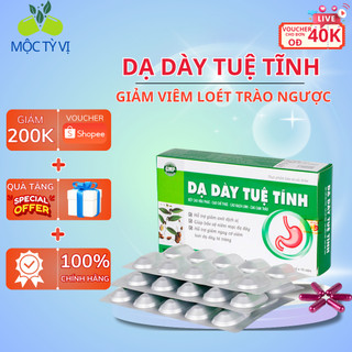 1 hộp dạ dày tuệ tĩnh – hỗ trợ giảm viêm loét dạ dày, tá tràng, giảm đau thượng vị -30 viên chính hãng 100%