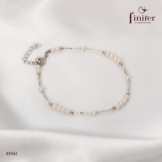 Vòng tay ngọc trai thật, bạc quý kim với thiết kế tinh xảo, thanh lịch - BF061 - Finifer by Hoang Gia Pearl