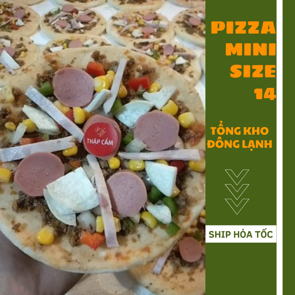 Pizza mini size 14 ( giao hoả tốc Hà Nội )