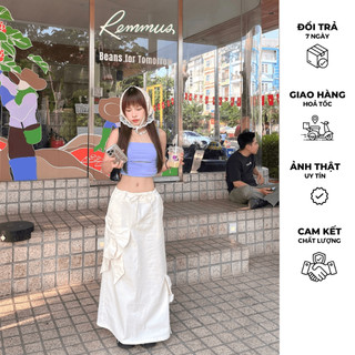 Remmus - Vanilla Skirt | Chân váy Kaki nơ cho nữ
