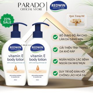 Sữa Dưỡng Thể Redwin Vitamin E Sensitive Skin Body Lotion Úc - Chai 400ml