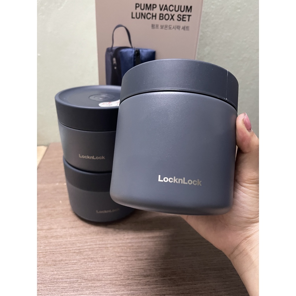 Hộp Cơm Giữ Nhiệt, Ủ Cháo Lock&Lock LHC8052NVY -300ml - Hàng Chính Hãng