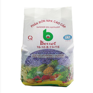 Phân bón gốc npk kích lá 16-12-8-11s+te-1kg