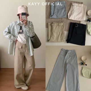 Kayy. quần xuông kèm đai _ q9005