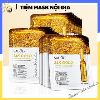 Mặt Nạ Giấy Dưỡng Da Tinh Chất Vàng 24K - Se Khít Lỗ Chân Lông, Làm Căng Da Trong Suốt, Chống