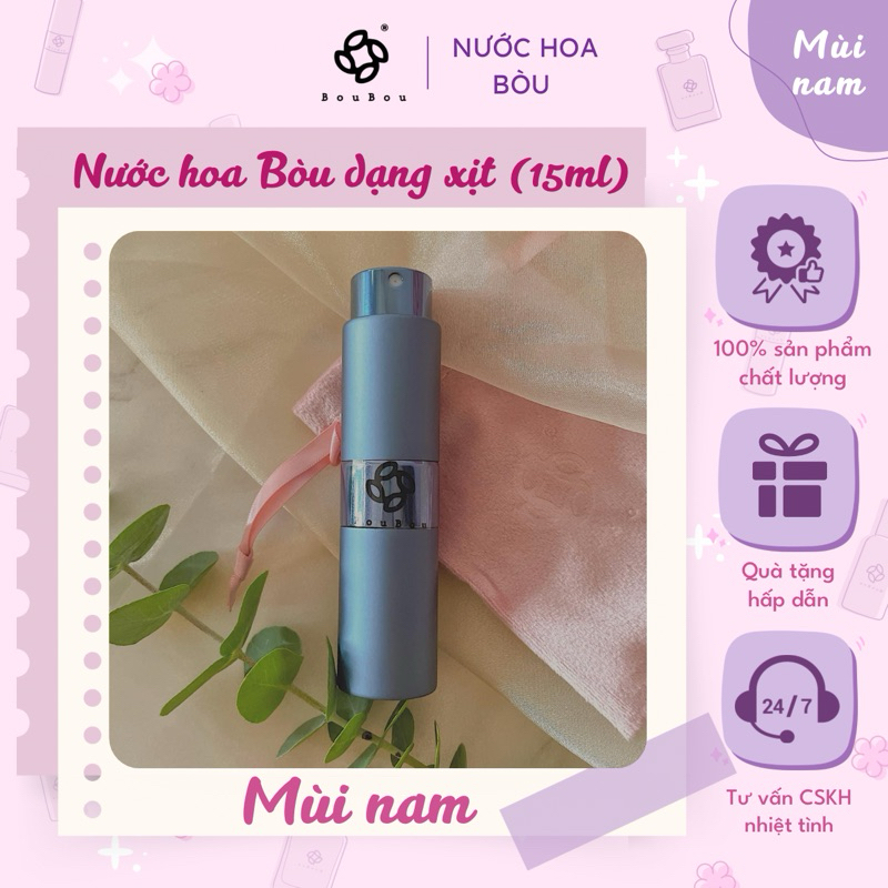[BÒU PERFUME] NAM - Nước hoa xịt 15ml