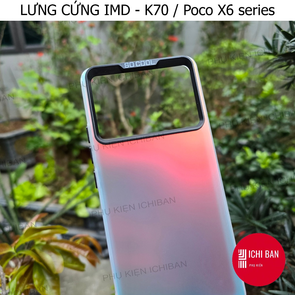 Ốp Lưng CỨNG Redmi K70E/ K70/ K70 Pro/ K80, Poco X6 Pro 5G/ X6 5G Lưng Cứng Mờ IMD, Hạn Chế Ố Vàng, 