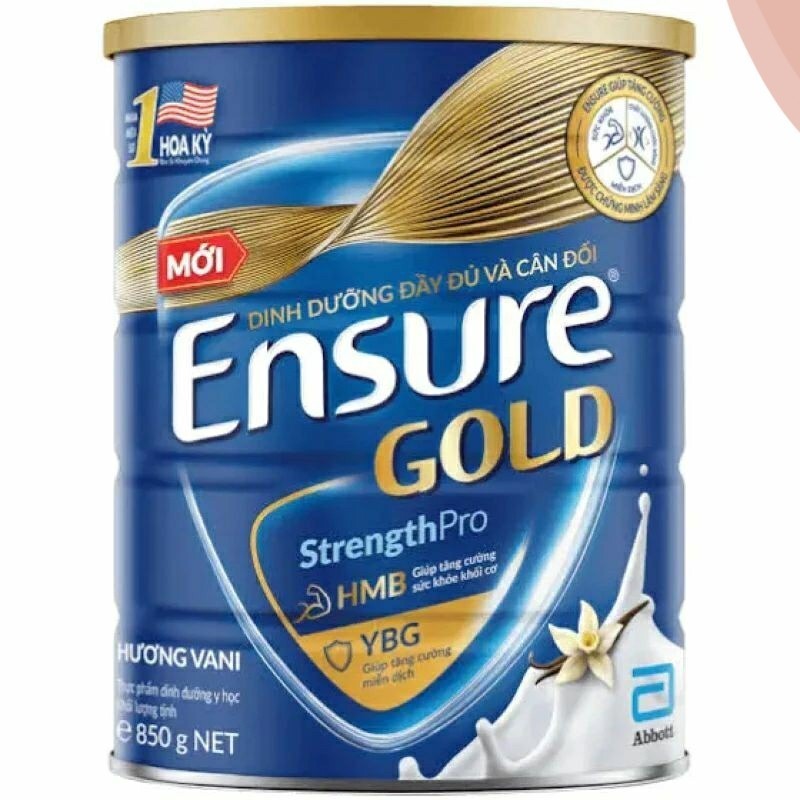 Sữa lon Ensure Gold 850g/800g hương vani date mới