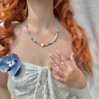 Vòng cổ charm hoa cúc màu nhạt C107 Choker Club