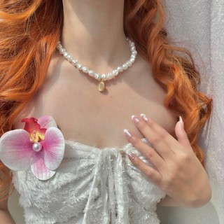 Vòng cổ hạt ngọc trai nhân tạo vintage C20 Choker Club
