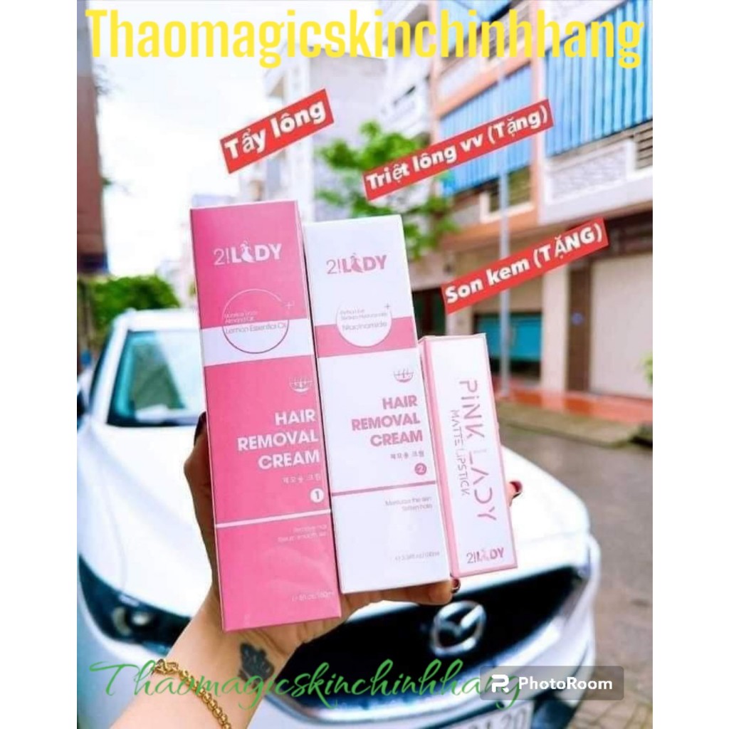 (TẶNG SON) Kem tẩy lông magic skin,KEM TRIỆT LÔNG VĨNH VIỄN Hair removal cream MAGIC SKIN 2Lady magic skin ( Sạch long