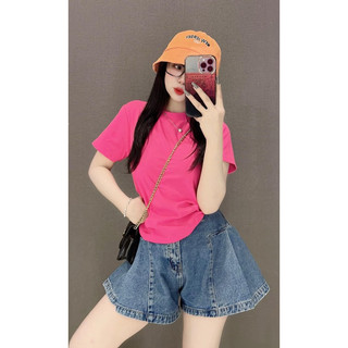 Áo thun thái phom RỘNG và VỪA kiểu Trơn basic mát lịm co giãn 4 chiều🌷KLii sẵn