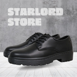  Giày derby nam StarLord SL1115 màu đen da cao cấp có khâu đế 