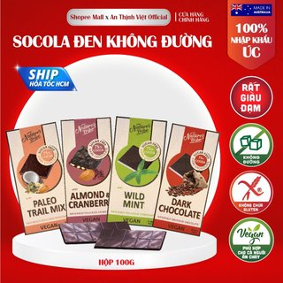 Socola Đen Nature's Tribe Không Đường Nhập Khẩu Úc,Thuần Chay, Healthy