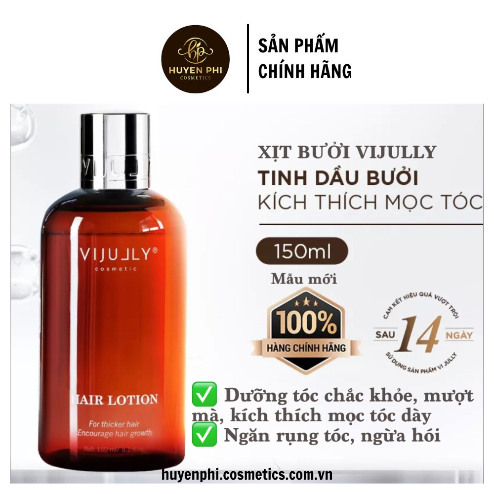 Xịt bưởi vijully tinh dầu bưởi kích mọc tóc 120ml