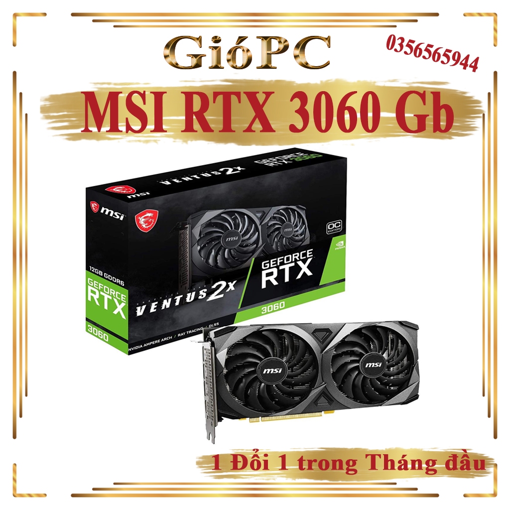 VGA Card đồ họa MSI RTX 3060 12Gb