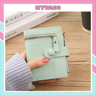 Ví nữ ngắn đẹp cầm tay mini nhỏ gọn bỏ túi nhiều ngăn dễ thương Phong Cách Hàn Quốc HYTACO