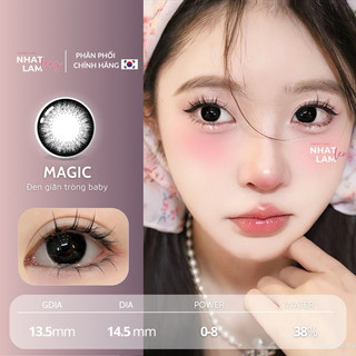 🎁TẶNG KÈM KHAY🎁 Lens đen giãn tròng to 14.5mm - kính giãn tròng cao cấp chính hãng  ANGEL EYES phân phối [Nhatlam lens]