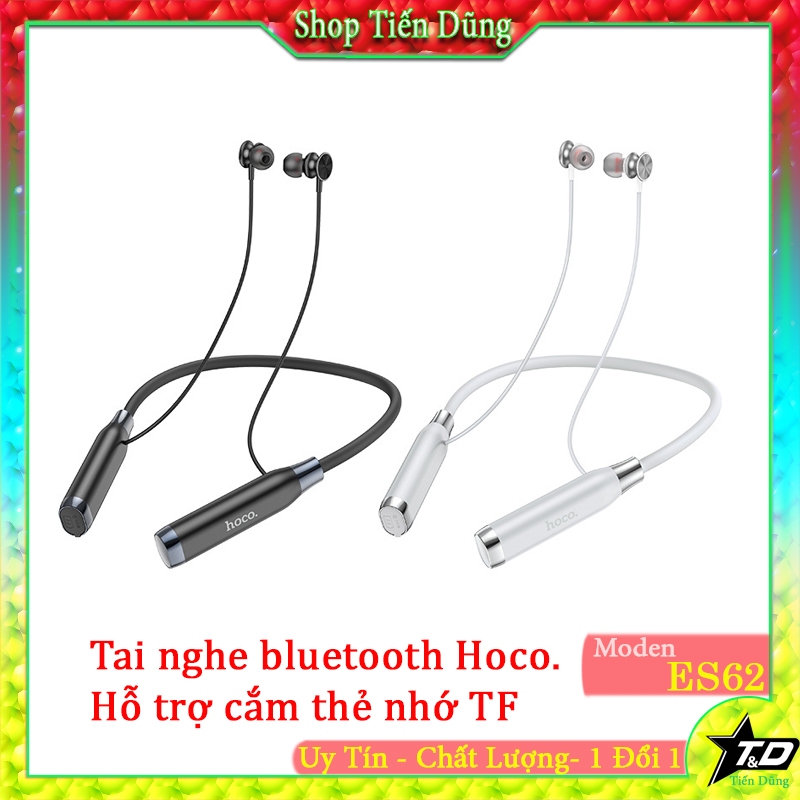 Tai nghe bluetooth Hoco ES62 kết nối không dây, cắm thêm thẻ nhớ TF, dòng tai nghe quàng cổ thể thao